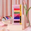 NAGARAKU Mix Color Eyelashes Make up High Quality Soft Natural Synthetic Mink Rainbow Eyelash Extension Supplies  8 Colors Mix