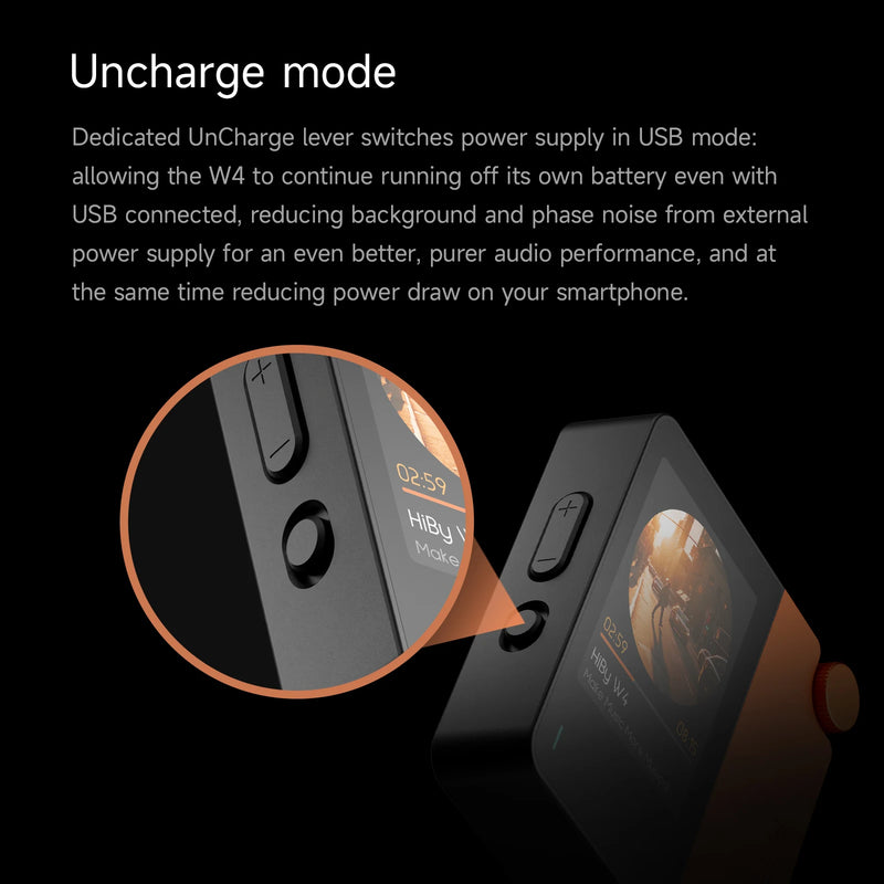 HiBy W4 3.5mm 4.4mm Wireless Audio HiFi Headphone Amplifier USB DAC Bluetooth 5.4 QCC5181 AC7923B DSD512 CS43198*2 CarPlay LDAC