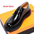 Luxury Mens Dress Shoes Genuine Leather Brogue British Business Suit Thick Sole Formal Casual Breathable Wedding Shoes Male