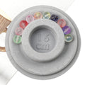 1PC 8.5-10.3cm Flocked Bead Board Bracelet Beading Organizer Artistry Tray Design Tool For DIY Jewelry Handmade Making Tools