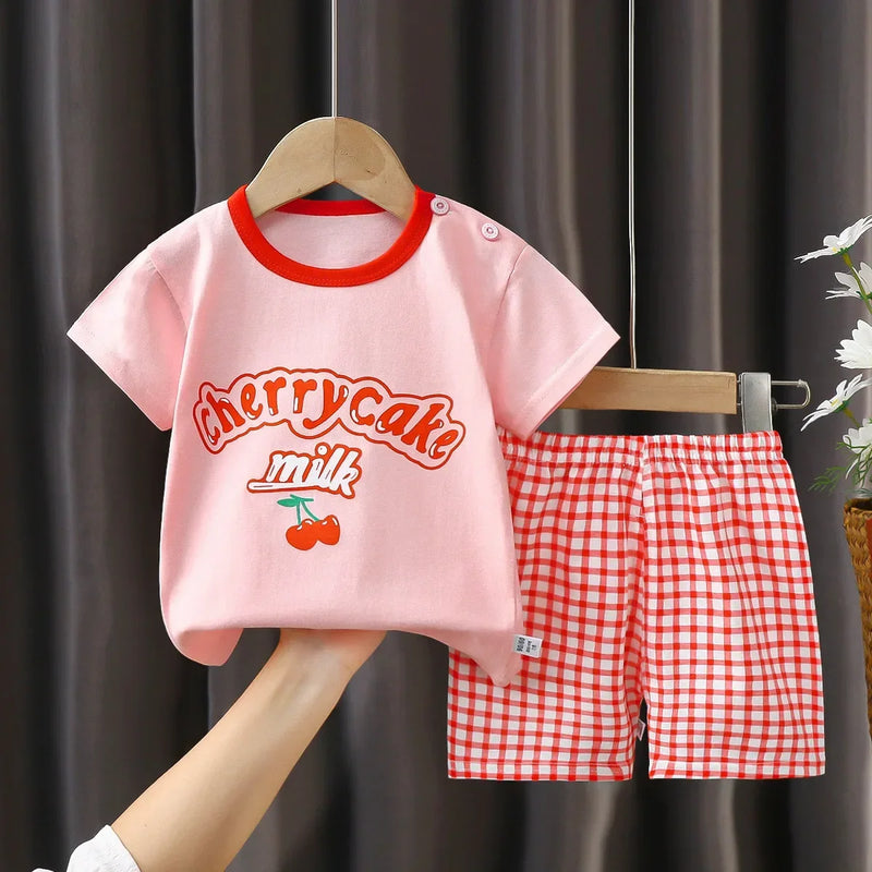 Children's Sets mother Kids Clothes Boys Girl T-shirt | SAMAG