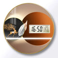 Modern wall clock for living room, home use, creative, silent, drill-free wall-mounted decorative painting electronic clock