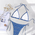 Women's Two Piece Bikini Set 2025, Sexy Triangle Push Up Swimsuit, Floral Print Bathing Suit, Beach Swimwear