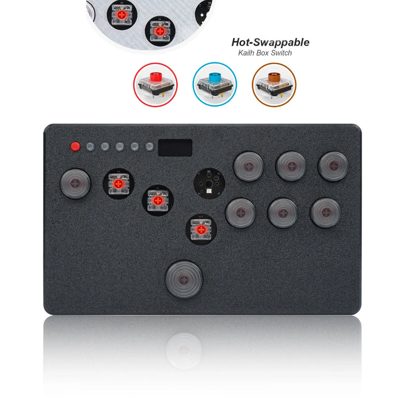Flatbox Left/Right Layout Mini HitBox Stickless Controller For PS4 FightStick HotSwap Kailh Switch Arcade Joystick For PC/PS3/NS