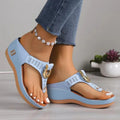 Women's Slippers 2024 Summer New Rome Wedges Causal Platform Beach Slippers Female Plus Size 43 Comfortable Ladies Slides