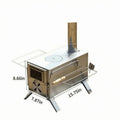 Camping wood stove stainless steel tent portable burning - View 3 | SAMAG