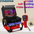 Sewer Pipe Inspection Camera 10.1"HD1080P Touch Screen,SYANSPAN Industrial Endoscope 512Hz Sonde+Locator/Receiver+Self-leveling