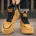 Brand Men's High-top Ankle Boots 2026 Autumn New Outdoor Quality Working Shoes Man Sneaker Hard-Wearing Non-slip Safety Shoes