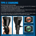 Trustfire T90R Tactical Powerful Flashlight 4800Lumens High Power Rechargeable Military Led Torch 1600M For Hunting Self-Defense