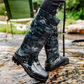 Spring Autumn High Male Shoes Work Camo Waterproof Resistant Without Lacing Cheap Fishing Wellies New On Offer Men's Rain Boots