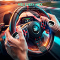 Data Frog Gaming Racing Wheel 270 Degree Steering Wheel With Pedals Shifter Dual Vibration For PS5 PS4 PC