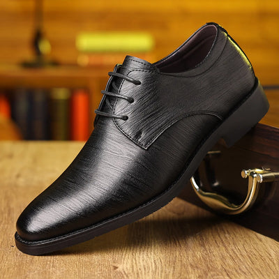 Men's business formal office leather shoes, large size 48 | SAMAG