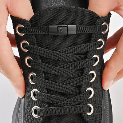 8mm No Tie Shoe Laces Press Lock Shoelaces | SAMAG