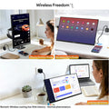 ZEUSLAP ZS18 18.5" HDMI+USB Multimedia Playback, Wired and Wireless Mirroring Supported Portable Monitor for Advertising Display