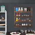Wood Spice Rack Wall Mount, Wooden Holder, Seasoning Countertop or Tiered Door - View 3 | SAMAG