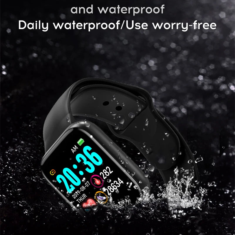 Multifunctional Smart Watch Men Women Bluetooth Connected Phone Music Fitness Sports Bracelet Sleep Monitor Y68 Smartwatch D20