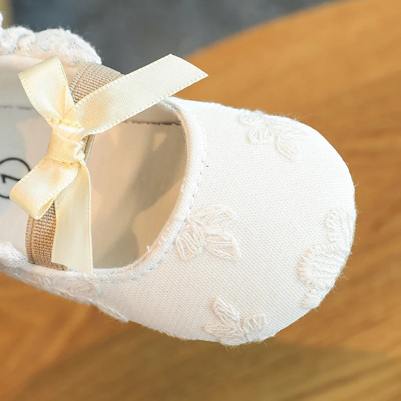 NEW Baby Baptist Shoes Girl Boy Lace Rubber Sole - View 3 | SAMAG
