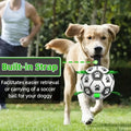 Interactive Dog Soccer Ball, Durable and Tear-Resistant Pet Soccer Ball, Outdoor Retrieval Training Ball for Dogs