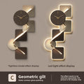 Modern Wall Clock Carbon Crystal Panel Frameless Design with Remote Control Lighted Decorative for Living Room Bedroom Office