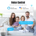 Milfra Zigbee WIFI Light Switch 1/2/3/4/6 Gang Smart Switch Voice Control Work With Alexa Google Home Tuya Control With Neutral