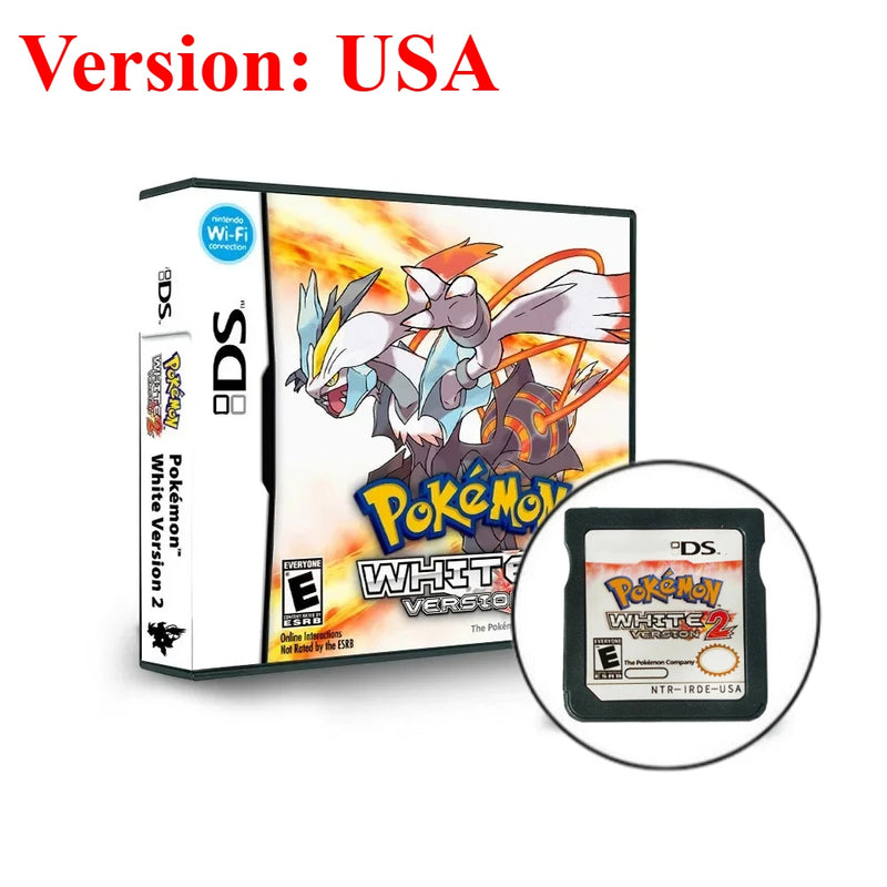 USA Pokemon NDS Game Card 3DS 2DS DS Card SoulSilver HeartGold Platinum Game Card Game Card BLACK Collecting Hobbies Gifts