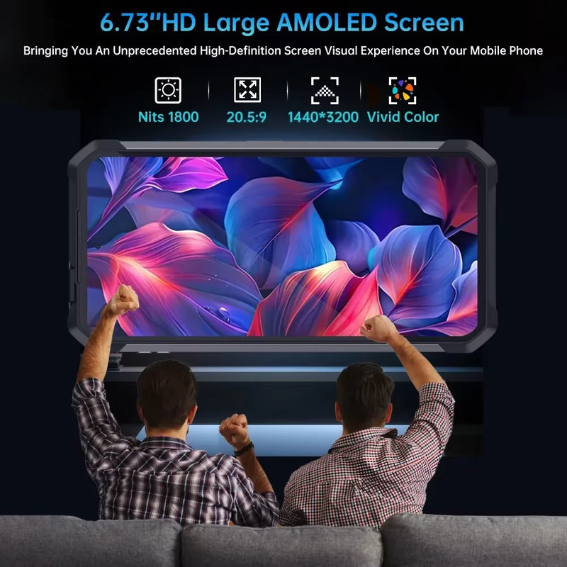 【World premiere】Unihertz by 8849 Tank 4 pro Smartphone 5G with 720P Projector Dimensity 8300 36GB+1TB Cellphone 3k AMOLED