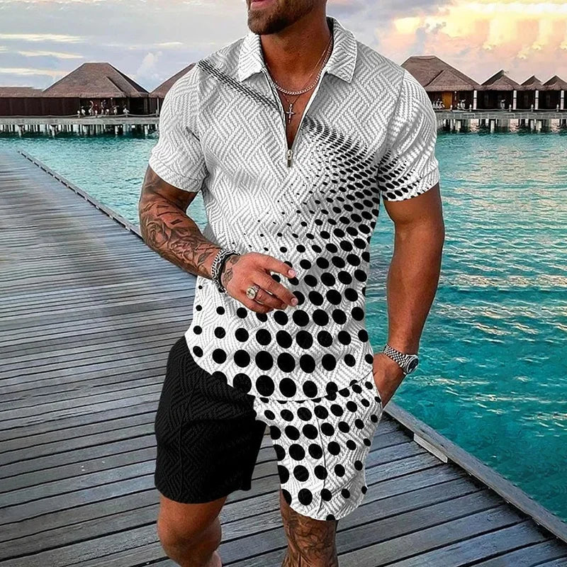 Men's Clothing Tracksuit Sets 3D Print Color Squares | SAMAG