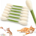 Cotton Swabs Cat Toys with Catnip Kitten Chew Sticks for Indoor Boredom Durable Dental Teething Ropes cat Lover Gift Accessories