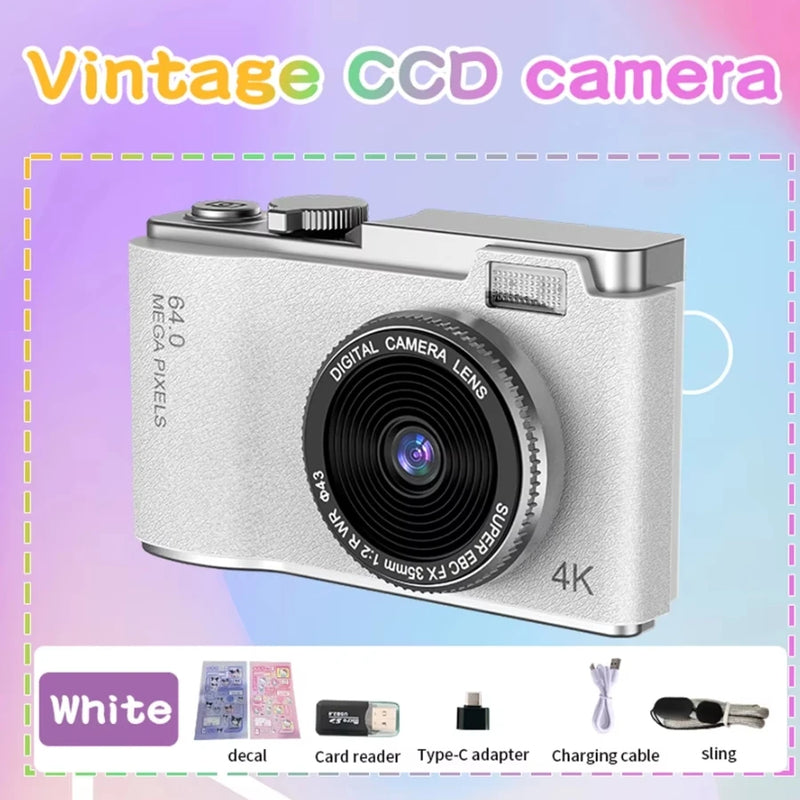 HD Digital Camera 4K 64MP Photography Camera Video Camcorder 2.4 inch Screen Camcorder for Photography for Kid Adult Beginners