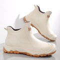 Men's Rain Boots Waterproof Boots Outdoor Non-slip Casual Ankle Boots Hiking Fishing Water Shoes Work Lightweight Rubber Boot