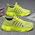 Men's Breathable Knitted Sports and Casual Sneakers - Lightweight Running Shoes with Pvc Cushioning, Lace Closure and Texture Grip, Bring All Day Plaid, Daily Sports Shoes | Fashionable Crossover Shoes | Comfortable Fit