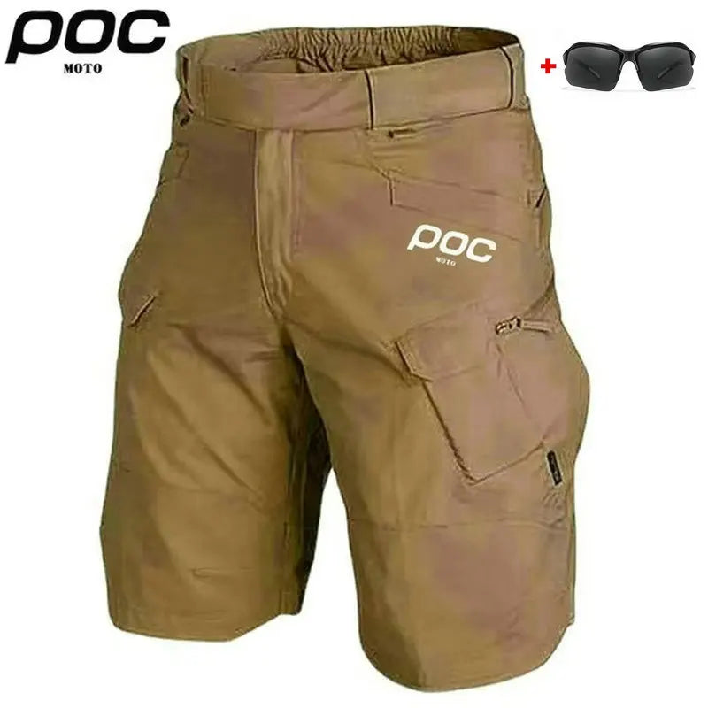 MOTO POC MTB Shorts Men's Mountain Bicycle Short Offroad DH Motorcycle Bike 2025 Outdoor Sports Quick Dry Downhill Short Pants