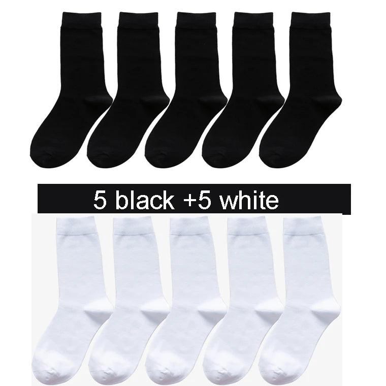 5/10Pairs Spring Autumn Men's Socks Size 38-45 Long | SAMAG