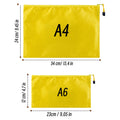 A4/A6 Pencil Bag Zipper Pouch Document Puzzle Bag Waterproof Zip File Folders Pencil Case Storage Bags School Office Supplies