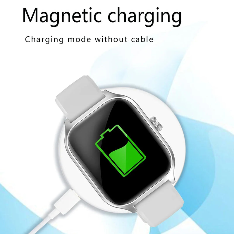 2025 Smart Watch Android IOS Phone 2.01 Inch Color Screen Bluetooth Answer Call Fitness Watches Tracker Smartwatch Women Men
