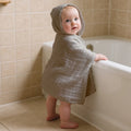 Elinfant 1PC Solid Color Absorbent Baby Hooded Towel 100% Cotton Bath Towel For Bathroom,Pool,Beach