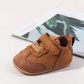 Spring Autumn Baby Unisex First Walking Indoor Outdoor Toddler Shoes With High Quality PU Leather And Soft TPR Sole For 0-18M