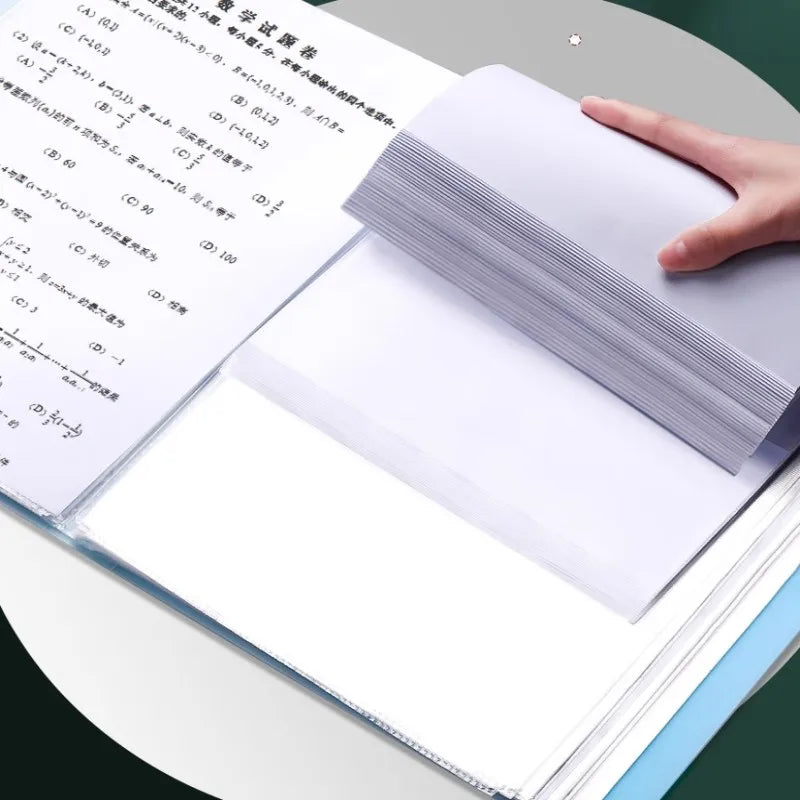 Plastic Budget Binder A4 File Folders For Documents 60/100 Pages Filing Products Office Supplies Desk Stationery Organizer