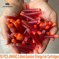 50/12 PCS JINHAO 12 Colors 2.6mm/3.4mm Fountain Pen Ink Cartridges For Majohn Hongdian Stationery School Office Supplies