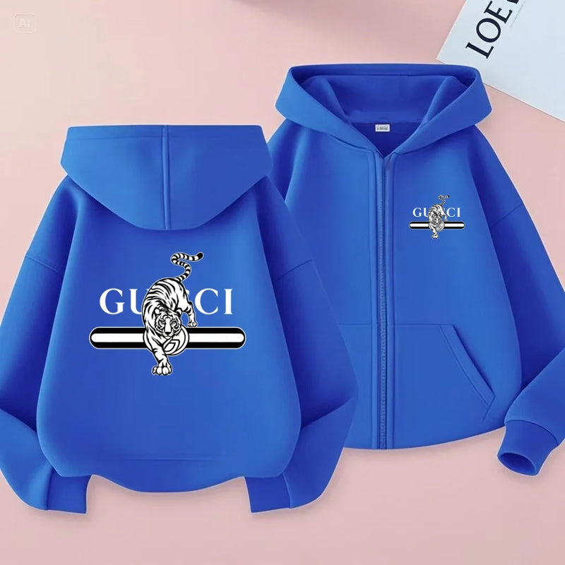 The Children's Zip - up Hooded Sweatshirt Jacke - View 14 | SAMAG