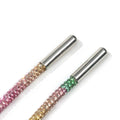 1PC Luxury Rhinestone Shoelaces Rainbow Diamond Shoe laces Sneakers Laces Shoes Round Shoelace 100/120/140/160CM  DIY Strings