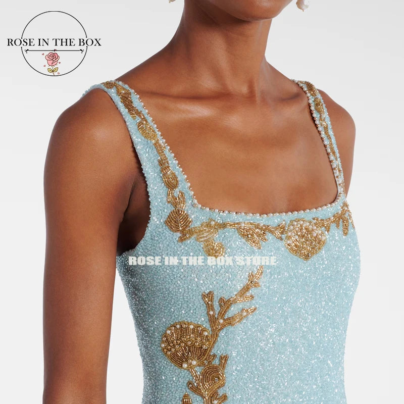 ROSEINTHEBOX Customized Mermaid Long Beaded Evening | SAMAG