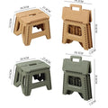 Folding Step Stool Strong Load-bearing Heavy-Duty Chair Travel Use Compact Collapsible Chair with Handle Camping Supplies