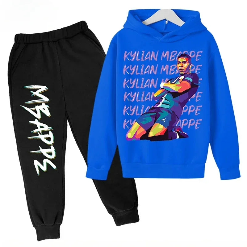 Autumn Mbappé Printed Children's Hoodie Suit Sweatshirt | SAMAG