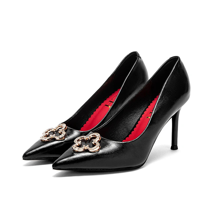 CHCH Women's High Heels 2025 New High Quality Pointed Shoes Business Commuter Women's Shoes Banquet Party Shoes 9cm