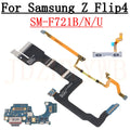 Charging Port Board For Samsung Z Flip4 F721B F721N F721U Volume Button Spin Axis LCD Motherboard Connector Signal Flex Cable