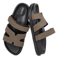 Women's Flat Sandals H Shape Double Strap Platform Slide Sandals Casual Slip On Flat Slippers Daily Casual Shoes