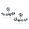New 925 Sterling Silver Moissanite Earrings Noble for Women Exquisite Girlfriend Wedding Engagement Jewelry Fashion | SAMAG