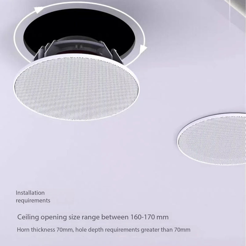 High Quality Home Theater Ceiling Speakers 30W High Power Host Wiring-free Wireless Bluetooth Connection With Remote Control