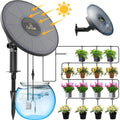 Solar Drip Irrigation System, Automatic Watering System with Battery Timer Modes for Potted Plants for Balconies, Garden Balcony